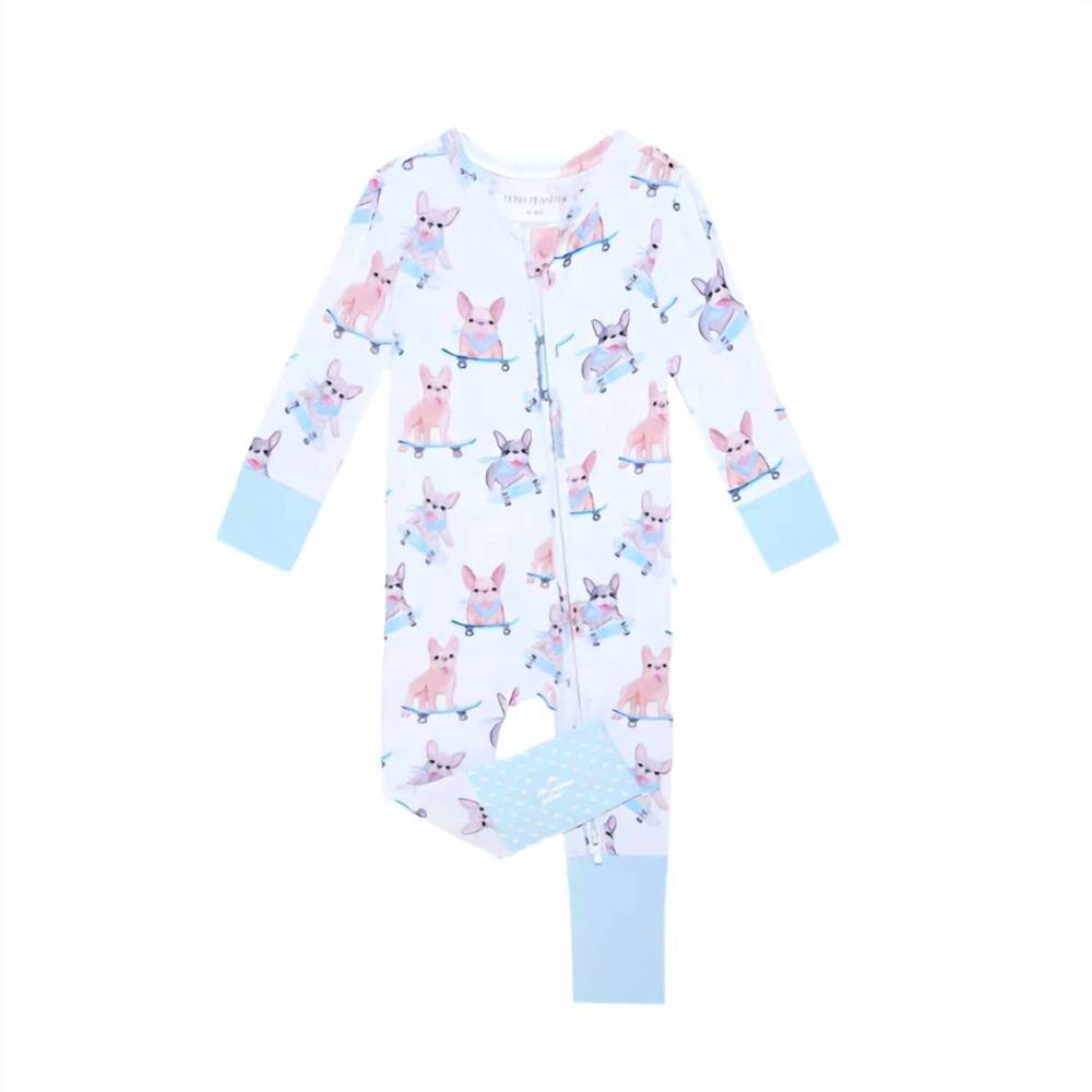 NEW POSH PEANUT baby toby convertible one piece sleeper in white